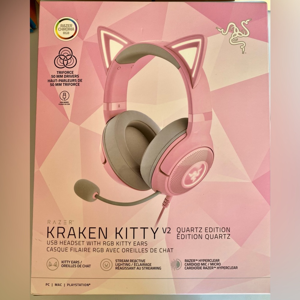 Razer Kraken Kitty V2 Quartz Edition Headset